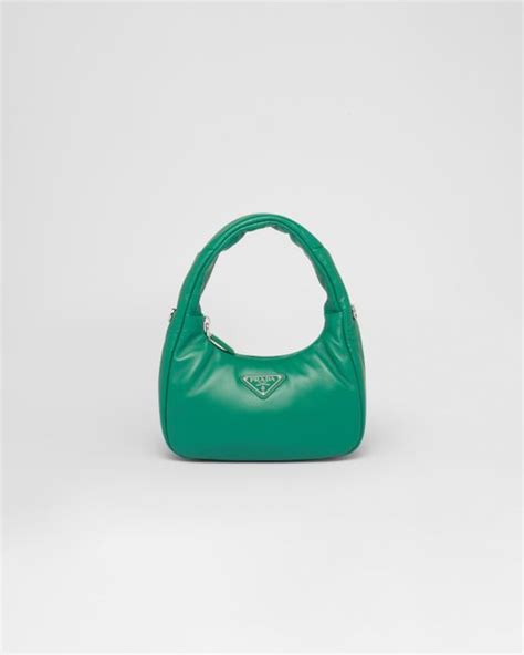 prada soft padded nappa leather mini-bag|Prada soft padded mini bag.